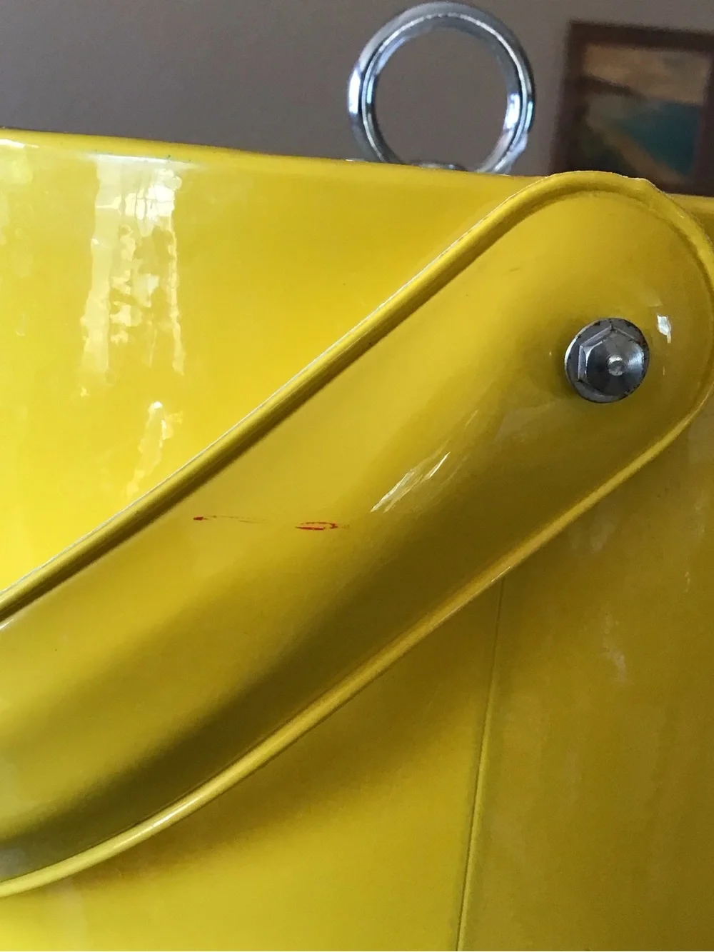 Vintage MCM Retro Georges Briard Yellow Vinyl Ice Bucket